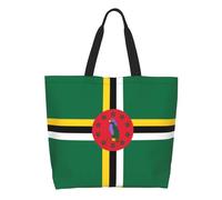 CNTDBU Drapeau du Commonwealth de Dominique Sac fourre-tout grande capacité pour femme - Polyester résistant à l'eau Shopper pour le shopping, le travail, un usage quotidien