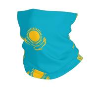 CNTDBU Drapeau du Kazakhstan - Multifonctionnel - Bandeau de sport - Écharpe tube extensible sans couture - Pour cyclisme, course à pied, randonnée, plage, ski