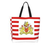 CNTDBU Drapeau du Sénat de Brême Grande Capacité Sac à Bandoulière pour Femme - Polyester Résistant à l'Eau Shopper pour Shopping Travail Usage Quotidien