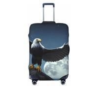 CNTDBU Eagle Under the Stars Housse de protection élastique pour valise, résistante aux rayures, s'adapte à la plupart des valises, Noir , L, Bohémien