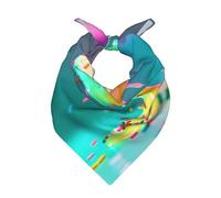 CNTDBU Écharpe carrée géante multifonction en satin crème glacée 55 x 55 cm - Bandana au toucher soie pour homme et femme - Écharpe douce pour coiffer - Écharpe tour de cou