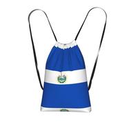 CNTDBU El Salvador Sac à dos pliable avec cordon de serrage - Sac à dos léger et réutilisable pour voyage, sac à dos compact pour le camping, la salle de sport