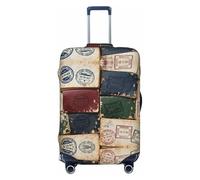 CNTDBU Ensemble de tampons pour passeport - Housse de protection élastique pour bagages - Résistant aux rayures - S'adapte à la plupart des valises, Noir , M, Bohémien