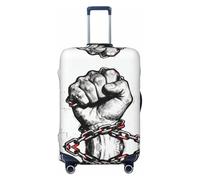CNTDBU Fist Chain Brotherhood Housse de protection élastique pour valise, résistante aux rayures, convient à la plupart des valises, Noir , L, Bohémien