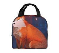 CNTDBU Fox Star Dream Sac à déjeuner isotherme avec doublure en aluminium, boîte à déjeuner étanche pour le travail