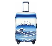 CNTDBU Fuji Wave Ocean Housse de protection élastique pour valise, résistante aux rayures, s'adapte à la plupart des valises, Noir , M, Bohémien