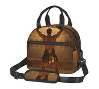 CNTDBU Gladiator Victory Pose Sac à déjeuner isotherme pour le travail avec bandoulière réglable, refroidisseur étanche pour un usage quotidien