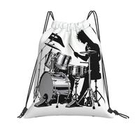 CNTDBU Grand sac à dos étanche et léger pour batterie Silhouette Silhouette Sac à dos décontracté avec cordon de serrage pour voyage randonnée