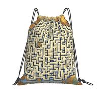 CNTDBU Grand sac à dos imperméable et léger avec cordon de serrage pour la gym, le sport, sac à dos décontracté avec cordon de serrage pour voyage, randonnée
