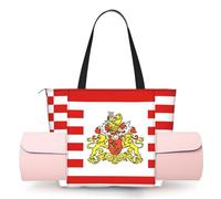 CNTDBU Grand sac de yoga pour femme, motif drapeau du Sénat de Brême, avec support pour tapis de yoga, sac à bandoulière léger pour entraînement, voyage, plage