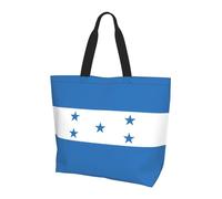 CNTDBU Grand sac fourre-tout à bandoulière pour femme avec drapeau du Honduras - Léger et imperméable - Réutilisable - Avec poche intérieure pour le travail et les voyages