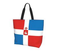 CNTDBU Grand sac fourre-tout pour femme avec drapeau du Krai de Perm - Léger et résistant à l'eau - Pour le travail, les voyages, un usage quotidien
