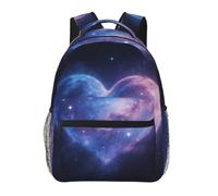 CNTDBU Heart Galaxy Sac à dos léger et décontracté pour adultes - Sac à dos de voyage de grande capacité avec sangles rembourrées - Sac de transport résistant à l'eau