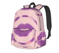 CNTDBU Hickey Stamp Sac à dos léger et décontracté pour adultes - Sac à dos de voyage de grande capacité avec sangles rembourrées - Sac de banlieue résistant à l'eau