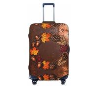 CNTDBU Housse de protection élastique pour valise, motif couronne d'automne, résistante aux rayures, convient à la plupart des valises, Noir , M, Bohémien