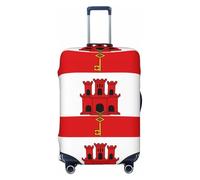 CNTDBU Housse de protection élastique pour valise, motif drapeau de Gibraltar, résistante aux rayures, convient à la plupart des valises, Noir , S, Bohémien