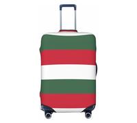 CNTDBU Housse de protection élastique pour valise, motif drapeau de la Hongrie, résistante aux rayures, s'adapte à la plupart des valises, Noir , S, Bohémien