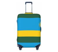 CNTDBU Housse de protection élastique pour valise, motif drapeau du Rwanda, résistante aux rayures, s'adapte à la plupart des valises, Noir , XL, Bohémien