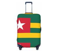 CNTDBU Housse de protection élastique pour valise, motif drapeau du Togo, résistante aux rayures, s'adapte à la plupart des valises, Noir , S, Bohémien