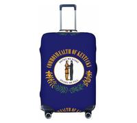 CNTDBU Housse de protection élastique pour valise, résistante aux rayures, convient à la plupart des valises avec drapeau de l'État du Kentucky, Noir , L, Bohémien