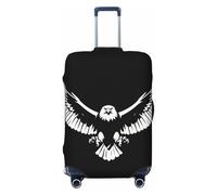 CNTDBU Housse de protection élastique pour valise, résistante aux rayures, convient à la plupart des valises, motif aigle noir et blanc, Noir , S, Bohémien