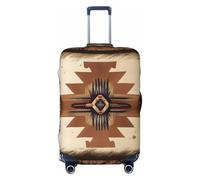 CNTDBU Housse de valise extensible avec motifs amérindiens - Protection de bagage élastique pour voyage, résistante aux rayures, s'adapte à la plupart des valises, Noir , S, Bohémien