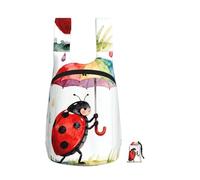 CNTDBU Ladybug's Sac à dos pliable avec parapluie 16 l Sac à dos léger et pliable pour voyage Sac à dos de randonnée imperméable avec fermeture éclair pour homme et femme
