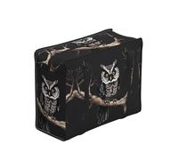 CNTDBU Late Night Owl Sac fourre-tout résistant imperméable réutilisable avec fermeture éclair Sac de rangement pliable pour voyage pique-nique