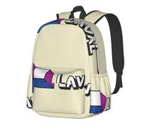CNTDBU Laval Flag Sac à dos léger et décontracté pour adultes - Sac à dos de voyage de grande capacité avec sangles rembourrées - Sac de banlieue résistant à l'eau