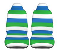 CNTDBU Lot de 2 housses de siège de voiture universelles avec motif drapeau de la Sierra Leone, pour voiture, SUV, camion, tissu respirant avec fond élastique