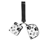 CNTDBU Lot de 2 porte-clés pour femme avec dragonne Motif os et pattes de chien Pour clés, cartes, course à pied, gym, voyage, sports de plein air