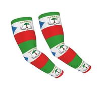 CNTDBU Manchons rafraîchissants en soie glacée avec drapeau de la Guinée équatoriale pour la course à pied, le cyclisme, la randonnée, les sports de plein air