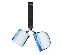 CNTDBU Marina Lot de 2 porte-clés avec dragonne pour femme avec dragonne Bleu