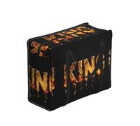 CNTDBU Molten Gold King Sac fourre-tout résistant imperméable réutilisable avec fermeture éclair Sac de rangement pliable pour voyage pique-nique
