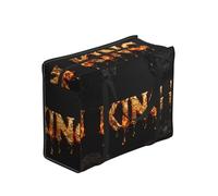 CNTDBU Molten Gold King Sac fourre-tout résistant imperméable réutilisable avec fermeture éclair Sac de rangement pliable pour voyage pique-nique