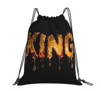 CNTDBU Molten Sac à dos imperméable et léger avec cordon de serrage pour le sport, le voyage et la randonnée Doré