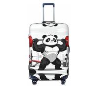 CNTDBU Muscle Panda Lift Housse de valise élastique pour voyage, résistante aux rayures, s'adapte à la plupart des valises, Noir , M, Bohémien