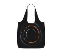 CNTDBU Mystérieux Sac de courses pliable avec trous noirs cosmiques - Léger et réutilisable - Sac à dos de voyage de 25 L avec cordon de serrage pour le travail et la salle de sport