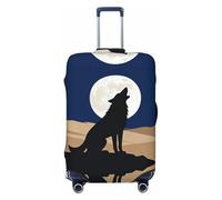 CNTDBU Mysterious Lone Wolf Housse de protection élastique pour valise, résistante aux rayures, convient à la plupart des valises, Noir , M, Bohémien