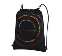 CNTDBU Mysterious Sac à dos cosmique avec cordon de serrage et cordon de serrage avec fermeture éclair, imperméable, léger, pour gym, sport, sac à dos réglable pour voyage, randonnée
