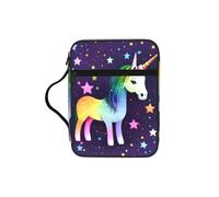 CNTDBU One-Horse Star Sac fourre-tout d'étude de la Bible avec poignées - Organiseur résistant à l'eau pour voyage à l'église, porte-stylo, poche pour tablette, journal