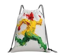 CNTDBU Paint Splash Figure Grand sac à dos imperméable léger pour gym, sport, sac à dos décontracté avec cordon de serrage pour voyage randonnée