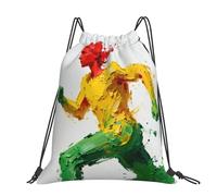 CNTDBU Paint Splash Figure Grand sac à dos imperméable léger pour gym, sport, sac à dos décontracté avec cordon de serrage pour voyage randonnée