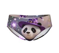 CNTDBU Panda Wizard Magic Slip triangle pour homme - Doux et extensible - Respirant - Avec pochette, sans étiquette - Évacuation de l'humidité - Pour un usage quotidien, Noir , S