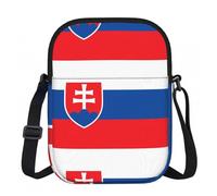 CNTDBU Petit sac à bandoulière avec motif drapeau de la Slovaquie - Léger - Avec fermeture éclair - Pour femme - Imperméable - Style décontracté - Pour voyage, téléphone, portefeuille