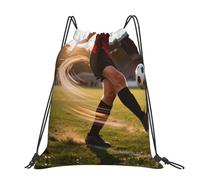 CNTDBU Power Shot Kick Grand sac à dos imperméable léger pour gym, sport, sac à dos décontracté avec cordon de serrage pour voyage randonnée