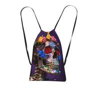 CNTDBU Romance until death Sac à dos pliable avec cordon de serrage - Léger et réutilisable - Sac à dos compact pour le camping, la salle de sport