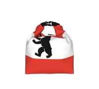 CNTDBU Sac à déjeuner isotherme avec motif drapeau de Berlin - Taille réglable - Étanche - Pour un usage quotidien