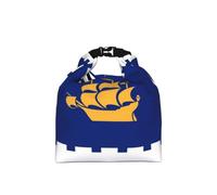CNTDBU Sac à déjeuner isotherme avec motif drapeau de la ville du Québec - Taille réglable - Étanche - Pour un usage quotidien
