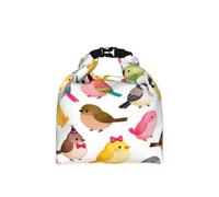 CNTDBU Sac à déjeuner isotherme avec taille réglable et étanche pour un usage quotidien Motif petit oiseau mignon